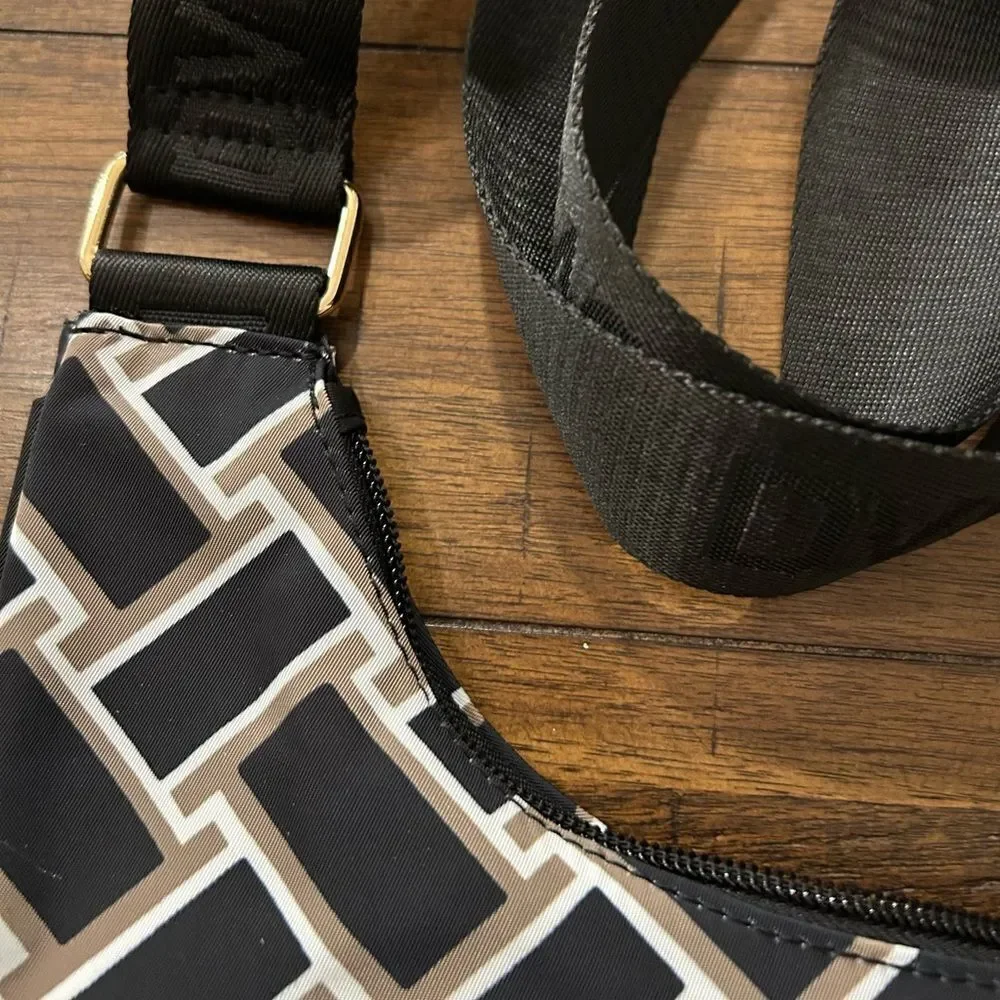 Diane Von Furstenberg Bag Black Print Utility Crossbody